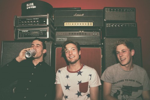 The Dirty Nil - Luke Bentham is center, in star shirt.